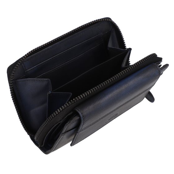 Greenburry Destressed Wallet RFID protection Leather 13.5 cm