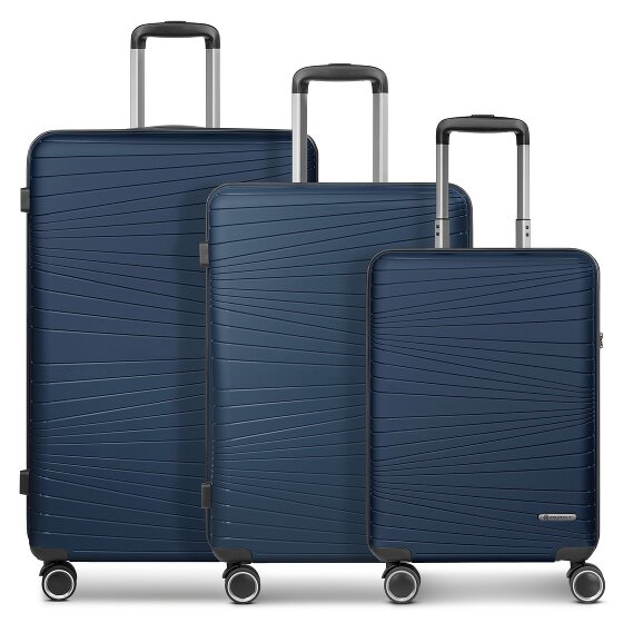 Franky Dallas 3.0 4-wheel suitcase set 3-piece with expansion fold
