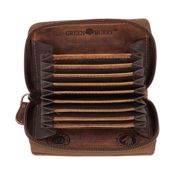 Greenburry Vintage credit card case RFID leather 7.5 cm