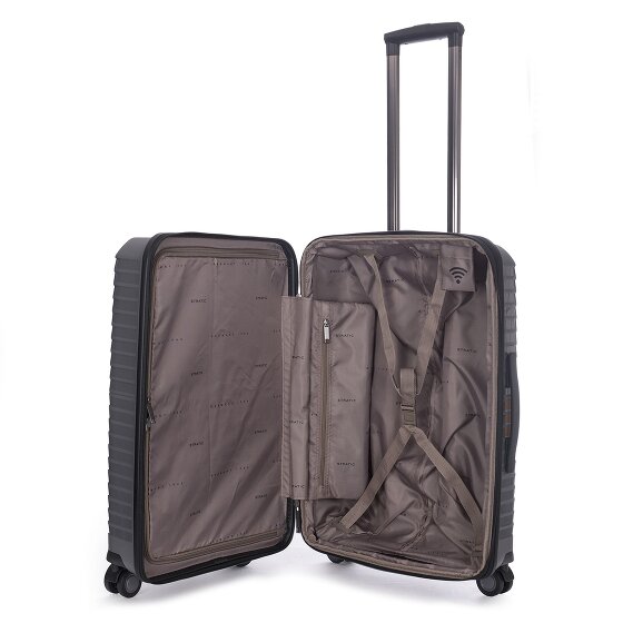 Stratic Bright+ 4 wheels Trolley M 66 cm with expansion pleat