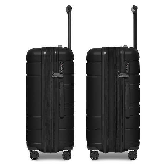 Redolz Essentials 11 4 wheels Suitcase set 3-piece with expansion pleat