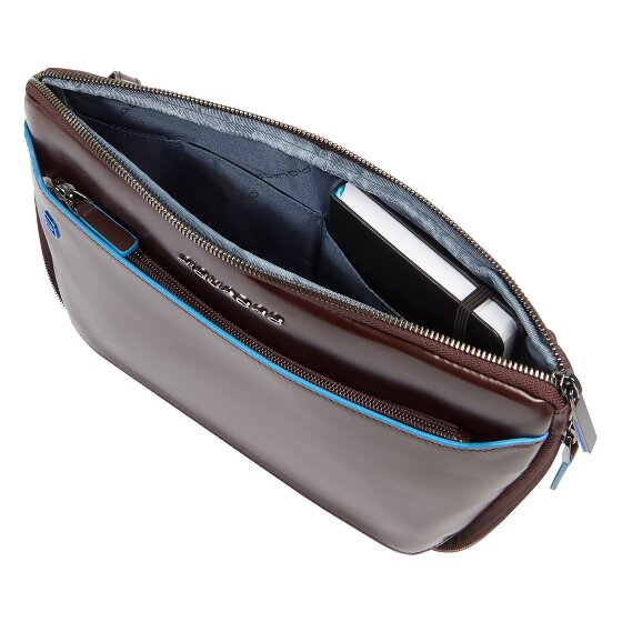 Piquadro Blue Square Shoulder bag Leather 30 cm