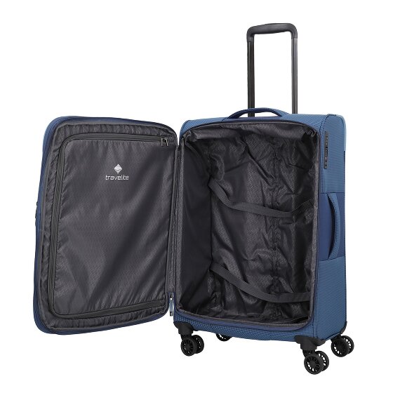 Travelite Corsiica 4 wheels Trolley M 67 cm with expansion pleat