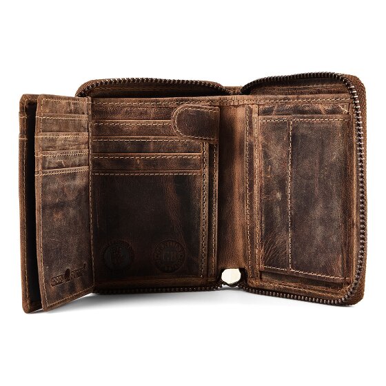 Greenburry Huntsman Wallet RFID protection Leather 10 cm