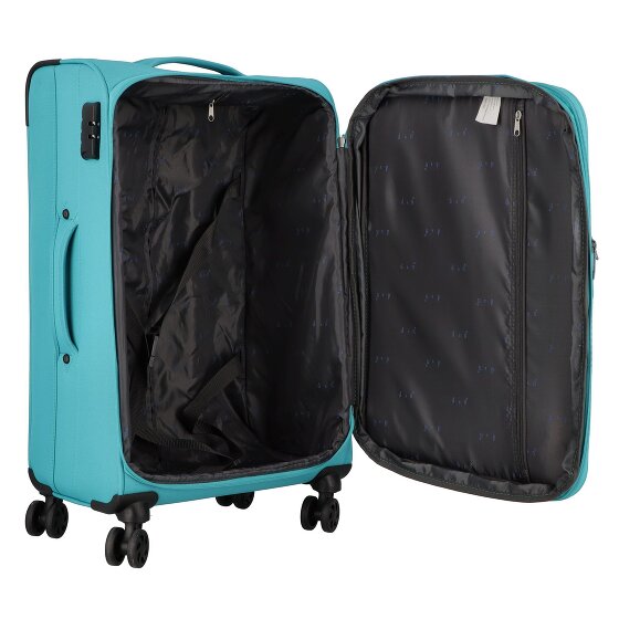d&n Travel Line 6804 4 Roll Suitcase Set 3pcs.