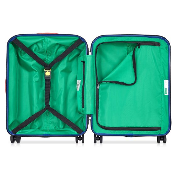 Delsey Paris x United Colors of Benetton United 4-wheel cabin trolley 55 cm