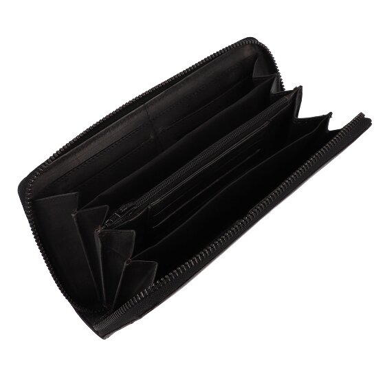 Greenburry Destressed Wallet RFID protection Leather 19 cm