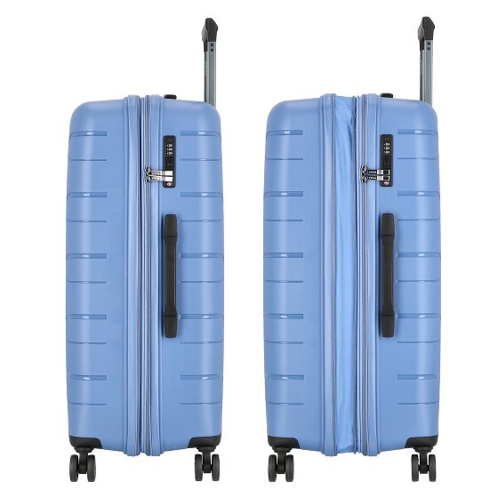 Polestream Strz by Asteroid 4 wheels Trolley L 74 cm with expansion pleat