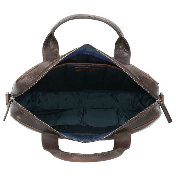 Leonhard Heyden Roma briefcase leather 37 cm laptop compartment