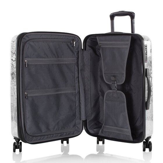 Heys Black Camo 4 wheels Suitcase set 3-piece with expansion pleat