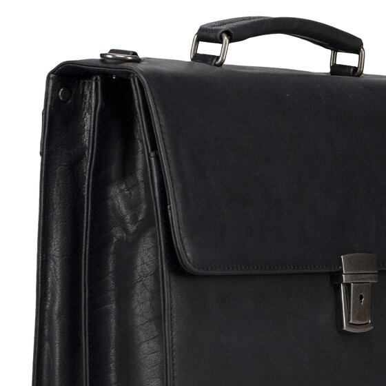 Jost Glasgow Briefcase RFID protection Genuine Leather 40 cm Laptop compartment