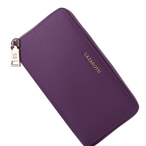 Lazarotti Bologna Leather XL Zip-Around Wallet Leather 19 cm