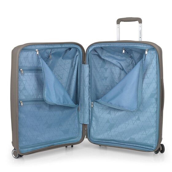 Gabol Queens 4 wheels Suitcase set 3-piece with expansion pleat