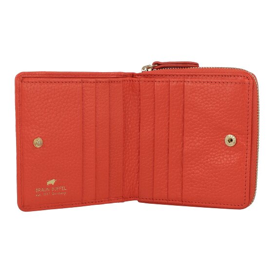 Braun Büffel Asti Wallet RFID protection Genuine Leather 10 cm
