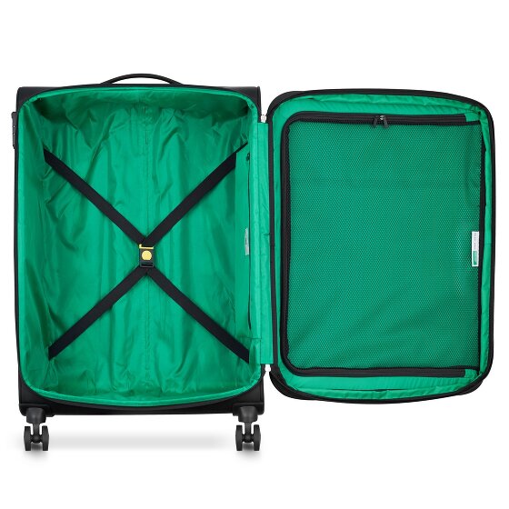 Delsey Paris x United Colors of Benetton Color Block 4-wheeled trolley 77cm with expansion fold