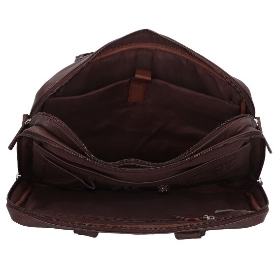 Dermata Briefcase leather 39 cm laptop compartment