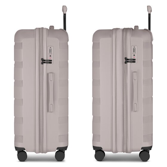 d&n South Dakota 4 wheels Trolley L 76 cm with expansion pleat