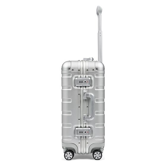 Redolz Pro Aluminum 4-wheel Cabin suitcase S, Aluminum, 55 cm