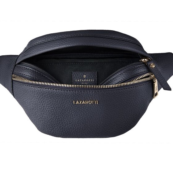 Lazarotti Bologna Leather Double-Zip Bum Bag, Crossbody, Leather, 25 cm