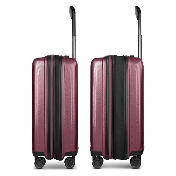 Redolz Essentials 14 4-wheel suitcase set + beauty case 4 pcs. with stretch fold