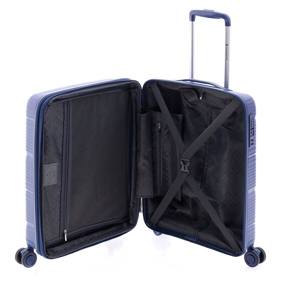 Gladiator 0800 4 wheels Cabin trolley 55 cm with expansion pleat