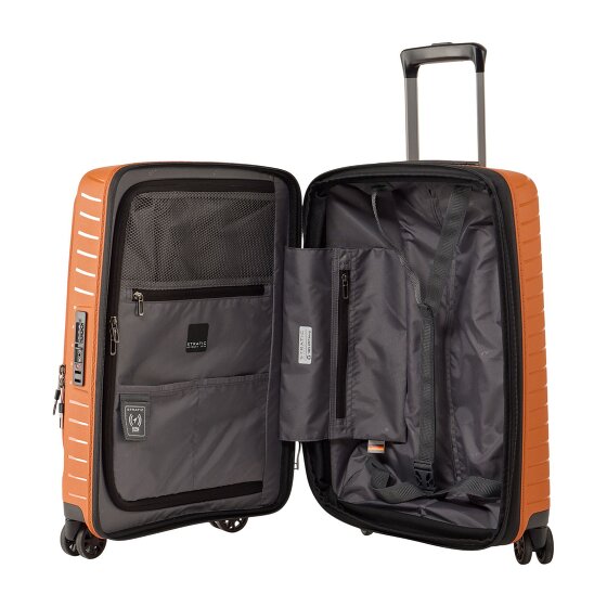 Stratic Novium 4 wheels Cabin trolley S 55 cm Laptop compartment with expansion pleat