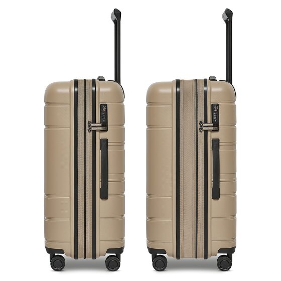 Redolz Essentials 11 4 wheels Suitcase set 3-piece with expansion pleat