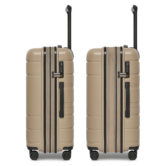 Redolz Essentials 11 4 wheels Suitcase set 3-piece with expansion pleat