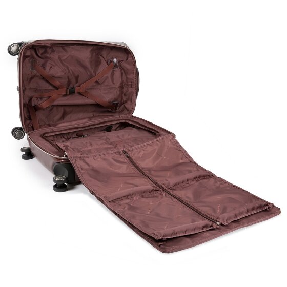 Piquadro Blue Square 4 Roll Cabin Trolley Leather 55 cm Laptop compartment