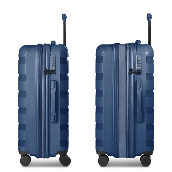 d&n South Dakota 4 wheels Suitcase set 3-piece with expansion pleat