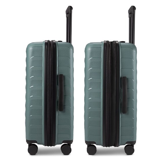 d&n Toronto 4 wheels Trolley M 65 cm with expansion pleat