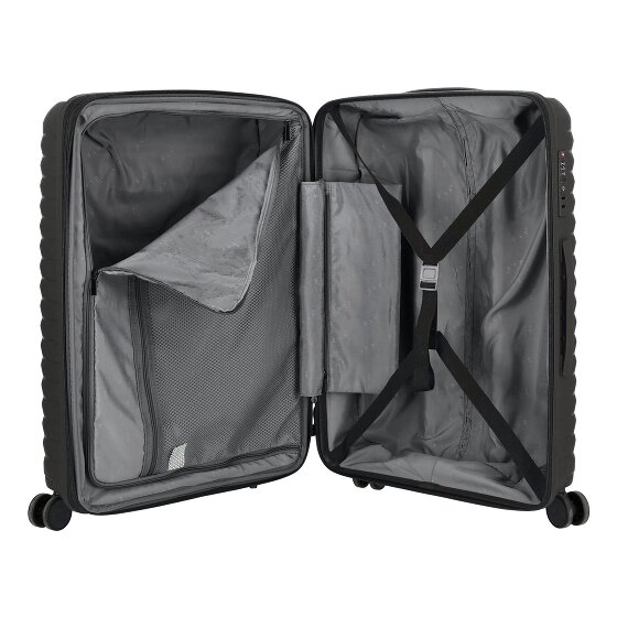 d&n Travel Line 4500 4 wheels Suitcase set 3-piece with expansion pleat