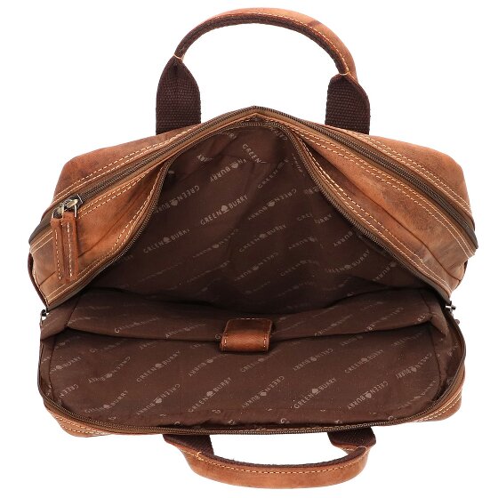 Greenburry Vintage backpack leather 38 cm laptop compartment