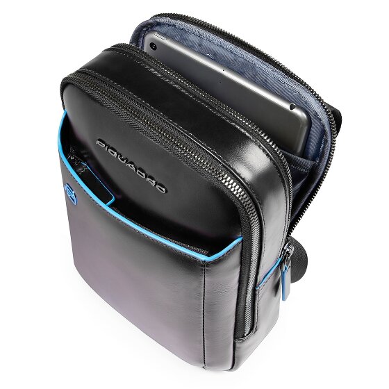 Piquadro Blue Square Mini Bag Shoulder Bag Leather 17 cm
