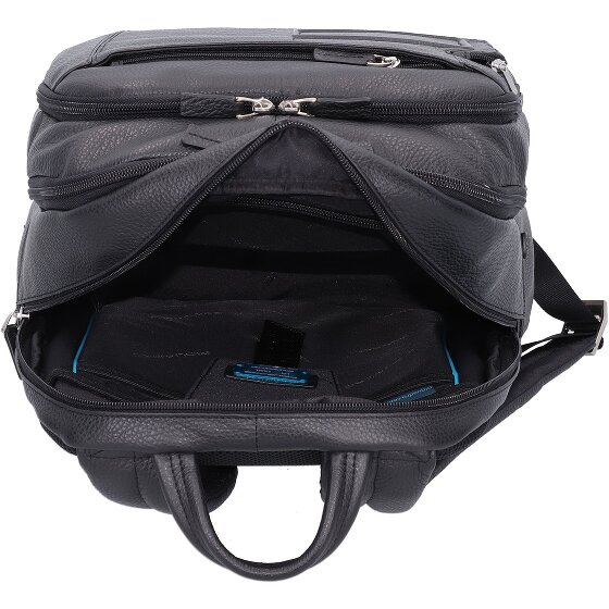Piquadro Vibe backpack leather 43 cm laptop compartment Piquadro Vibe backpack leather 43 cm laptop compartment