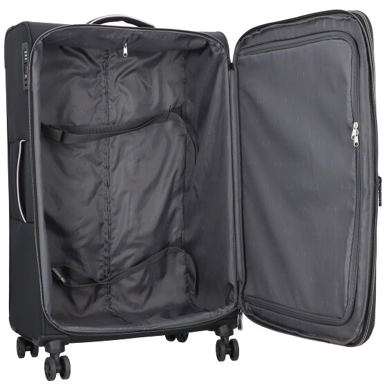 d&n Travel Line 9204 4 wheels Trolley L 76 cm with expansion pleat