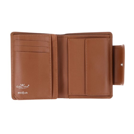 Golden Head Polo Wallet RFID protection Genuine Leather 12 cm