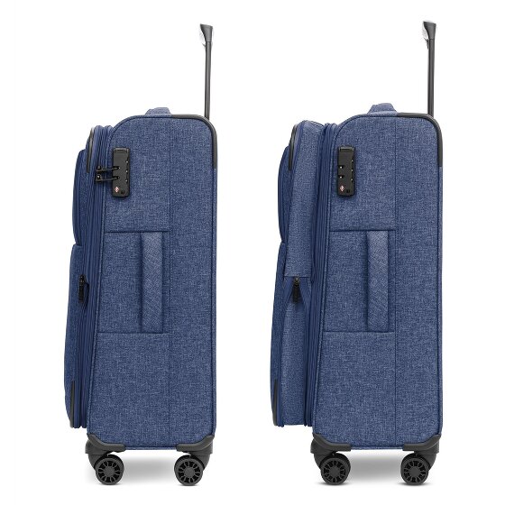 Redolz Essentials 12 MEDIUM 4-wheel Trolley, 67 cm, expandable Gusset