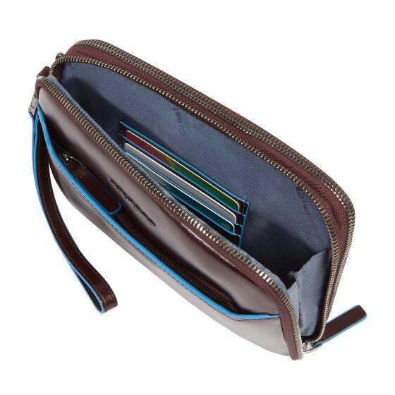 Piquadro Blue Square Clutch purse Leather 21 cm