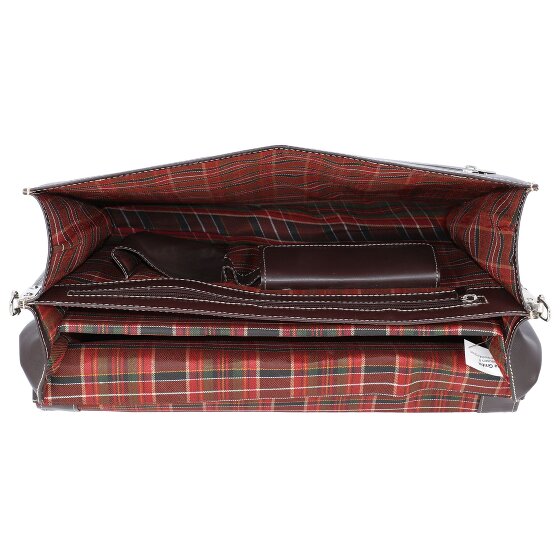 Alassio Monaco briefcase leather 38 cm laptop compartment