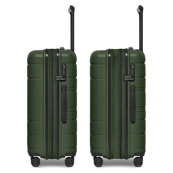 Redolz Essentials 11 4 wheels Suitcase set 3-piece with expansion pleat