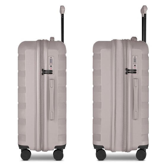 d&n South Dakota 4 wheels Suitcase set 3-piece with expansion pleat