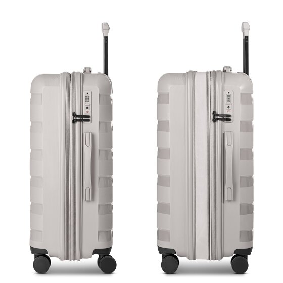 d&n South Dakota 4 wheels Suitcase set 3-piece with expansion pleat