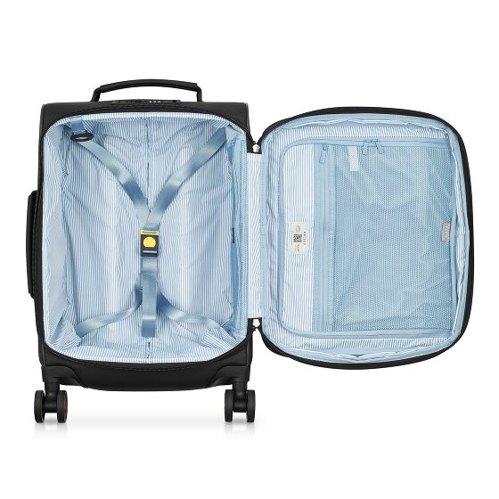 Delsey Paris Turenne Soft 4 wheels Cabin trolley 55 cm with expansion pleat