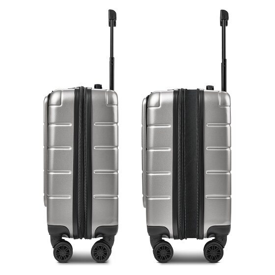 Police Dublin 4 wheels Cabin suitcase S 54 cm Laptop compartment Expandable
