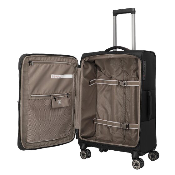Travelite Crosslite 5.0 4 wheels Trolley M 66 cm with expansion pleat