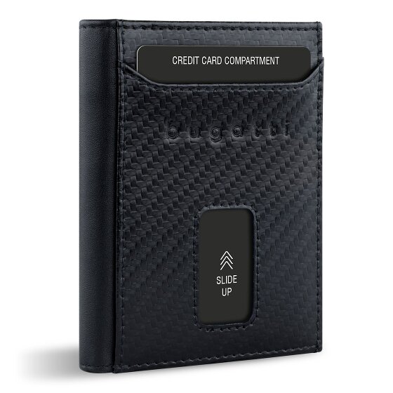 Bugatti Secure Slim Wallet RFID protection Leather 8 cm Bugatti Secure Slim Wallet RFID protection Leather 8 cm