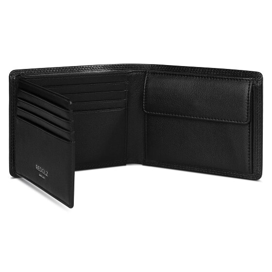 Redolz Leather Essentials QF wallet RFID leather 12 cm fold-out