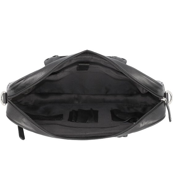 Dermata Briefcase leather 39 cm laptop compartment
