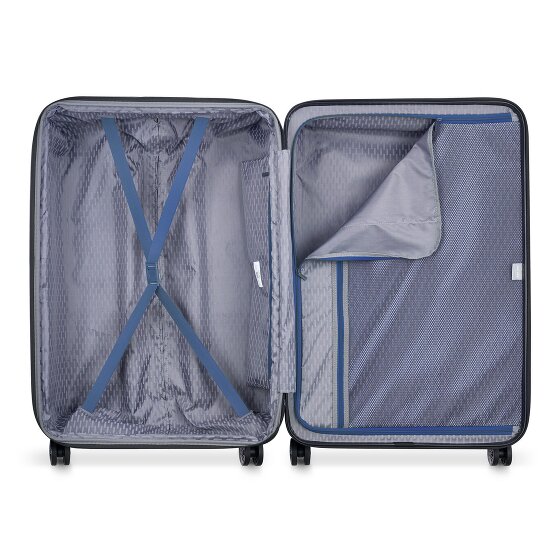 Delsey Paris Air Armour 4 wheels Suitcase set 3-piece with expansion pleat
